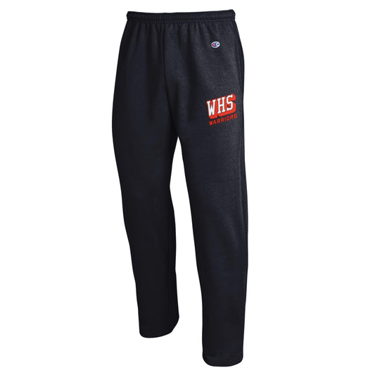 Champion  Open Bottom Sweatpants - Black