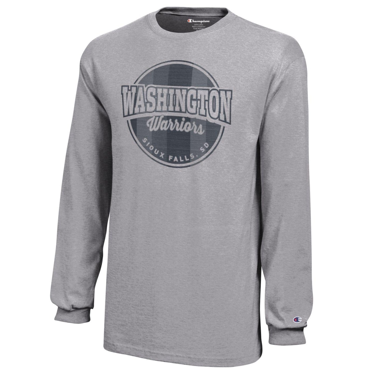 Champion Youth Long Sleeve Tee - Grey